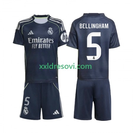 Real Madrid Jude Bellingham 5 Gostujući Dječji Nogometni Dres 2025-2026